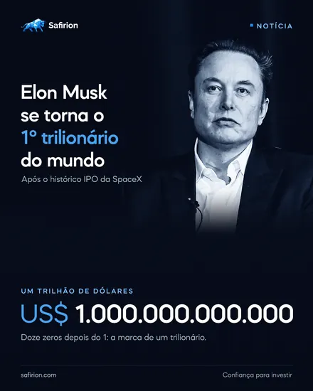 Safirion — Elon Musk, primeiro trilionário